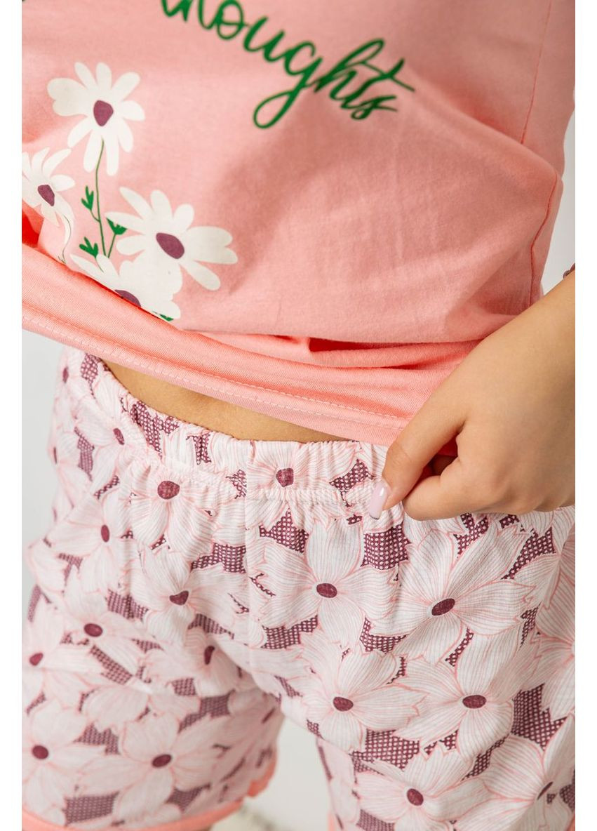 Персикова всесезон піжама жіноча з принтом,, 243r2049 Good Night