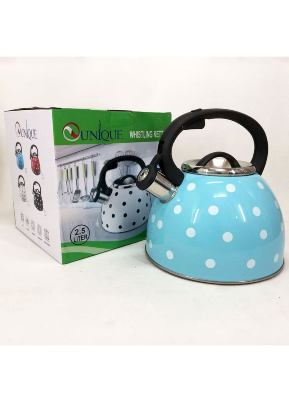 Чайник на 2.5 л з нержавіючої сталі зі свистком Unique UN-5301 (303835267)