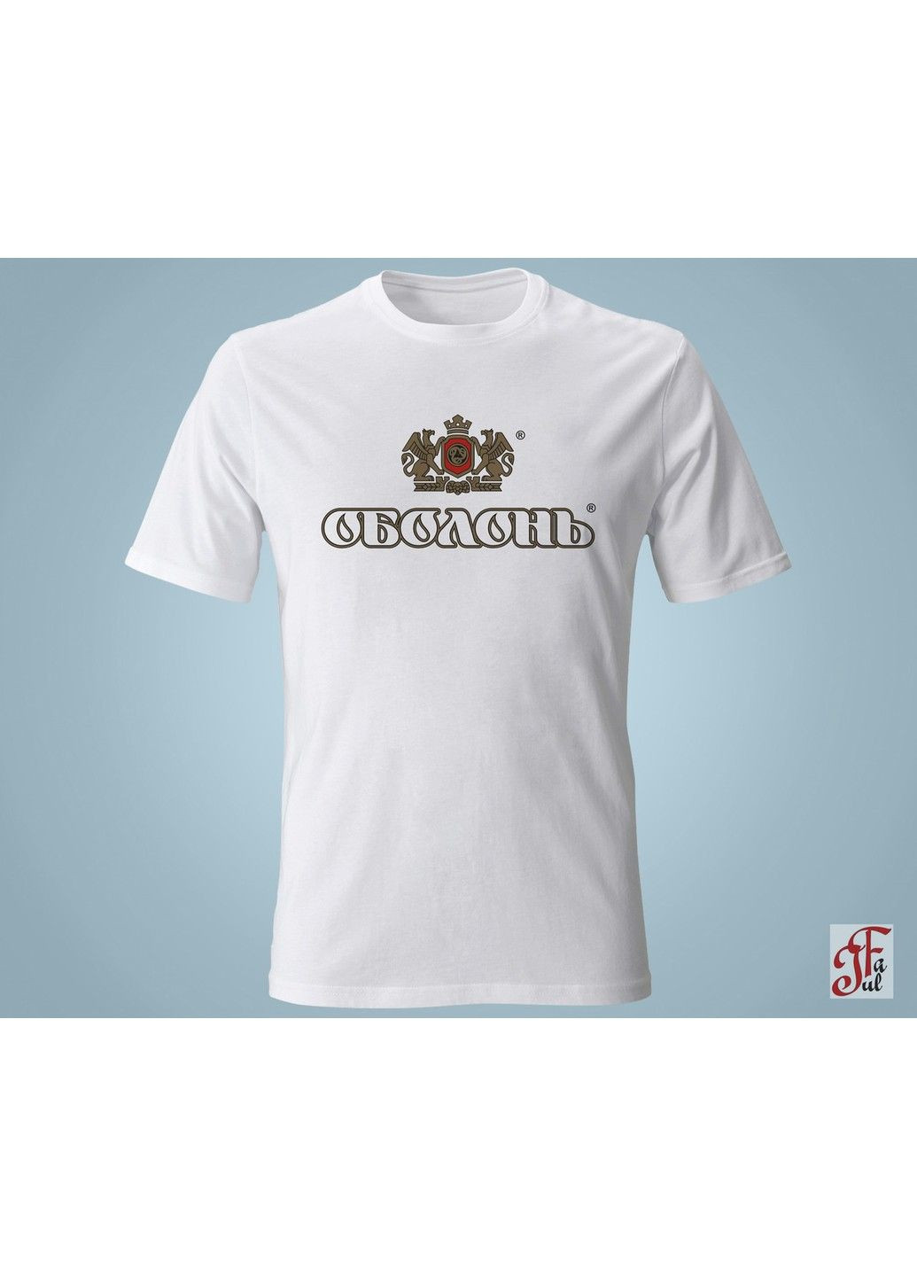 Жіноча футболка з принтом логотип Оболонь. XXL ЗаСвіт - (280940649)