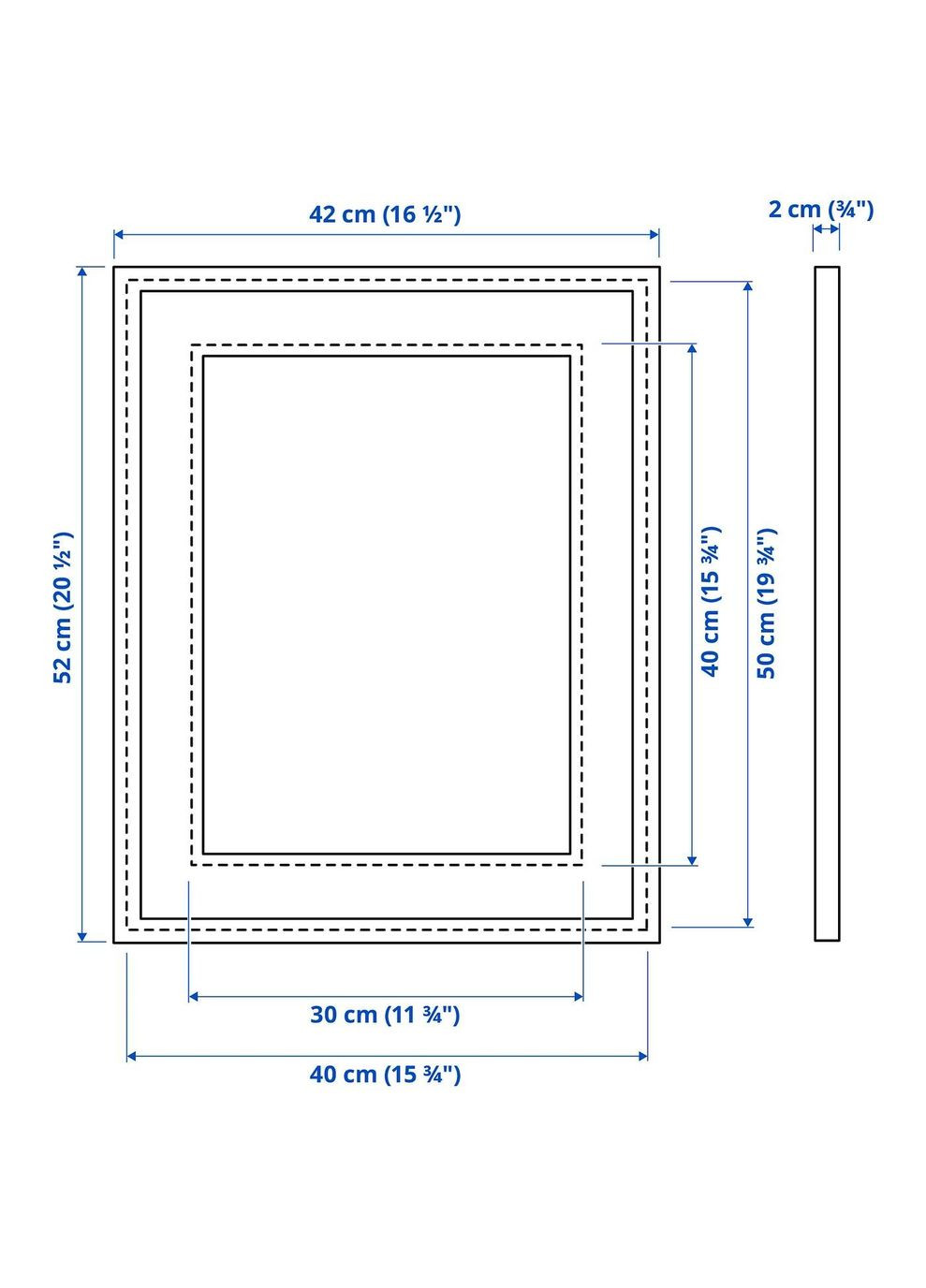 Рамка ІКЕА KNOPPANG 40х50 см (40427294) IKEA (278407669)