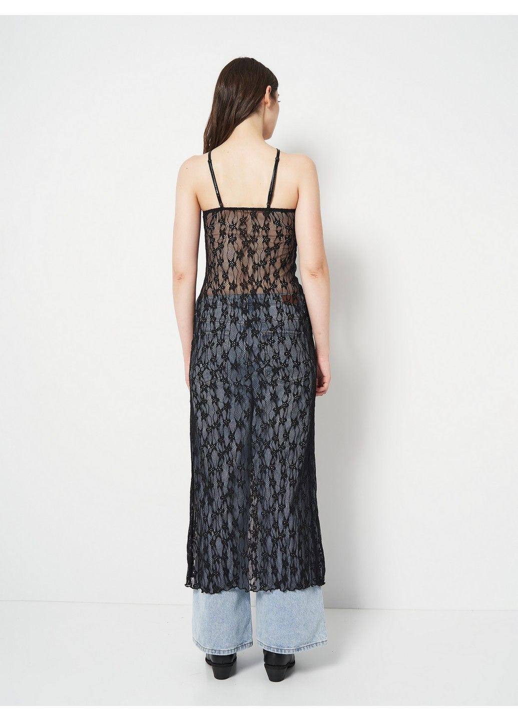 Черное откровенный платье SHEIN однотонное