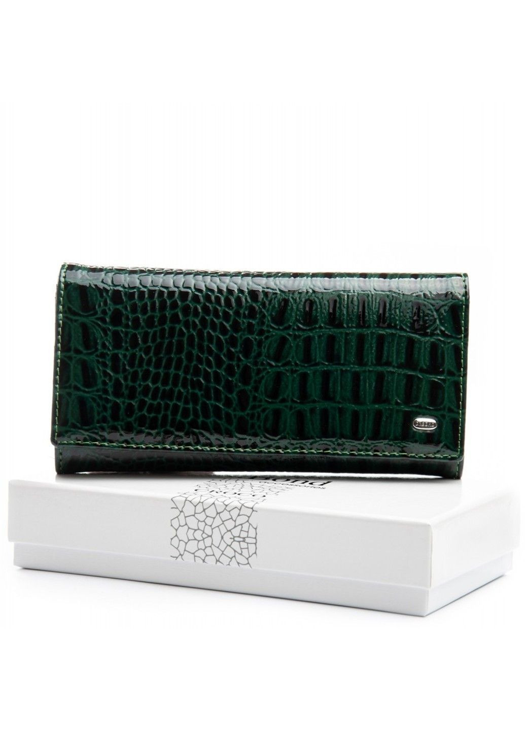 Жіночий лаковий шкіряний гаманець PE PEW501-2 green Dr. Bond (363254120)