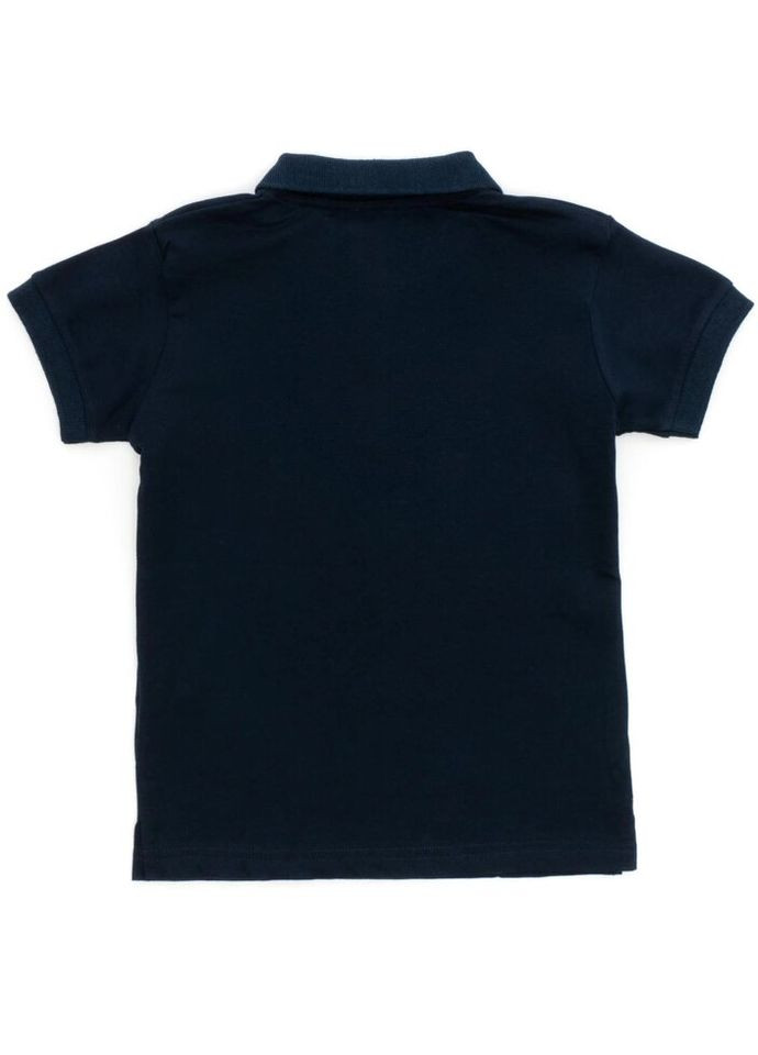 Темно-синя демісезонна футболка дитяча поло (4207-152b-darkblue) A-yugi