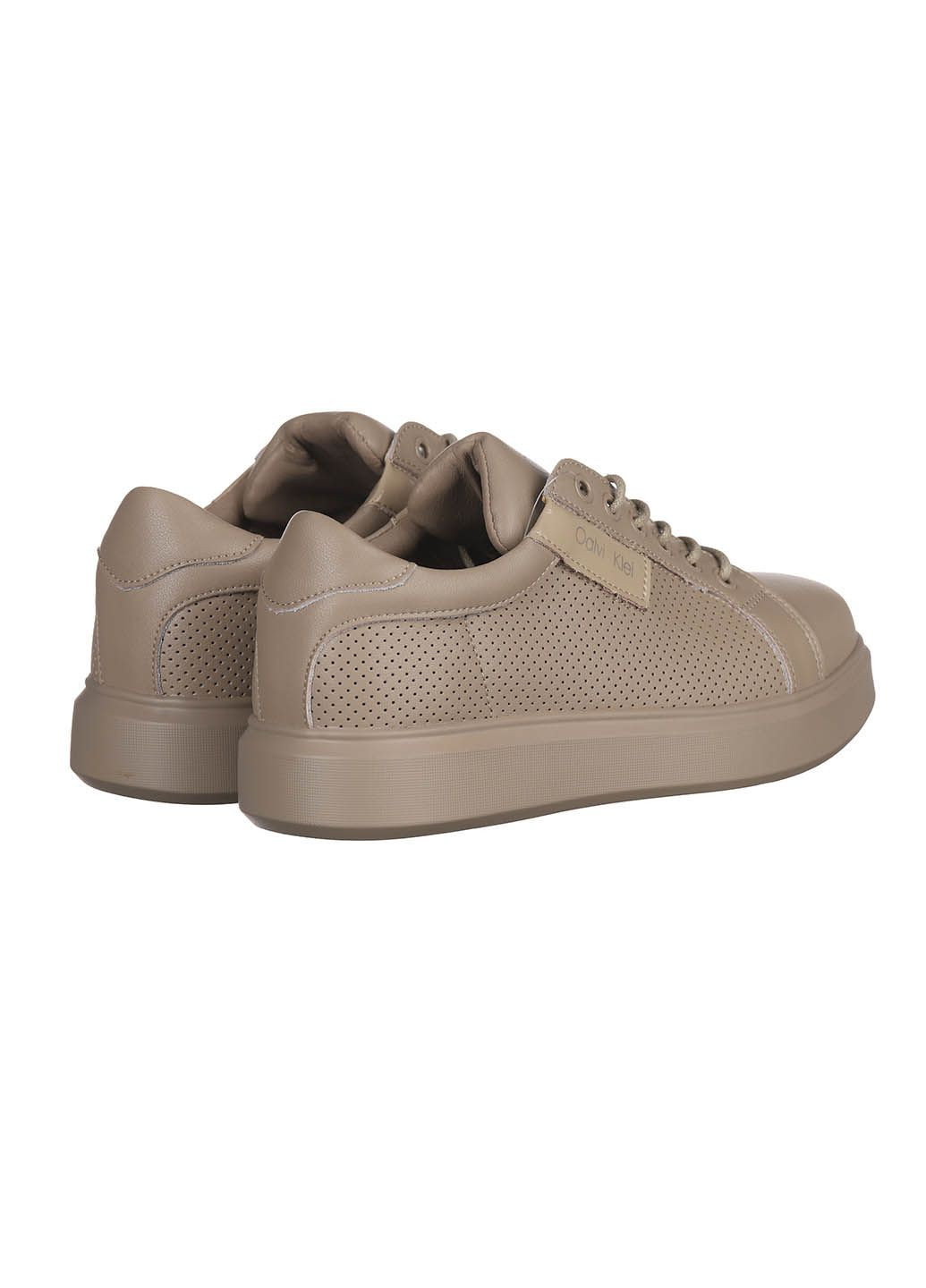 Женские кроссовки из натуральной кожи повседневные Hengji бежевые демисезоны (327255662)