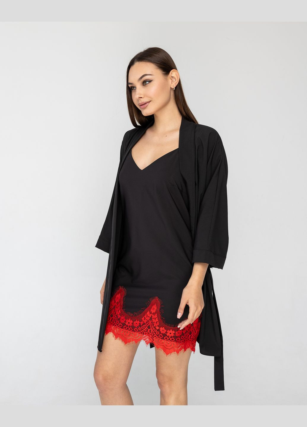 Комплект ночнушка и халат Exclusive (312515546)