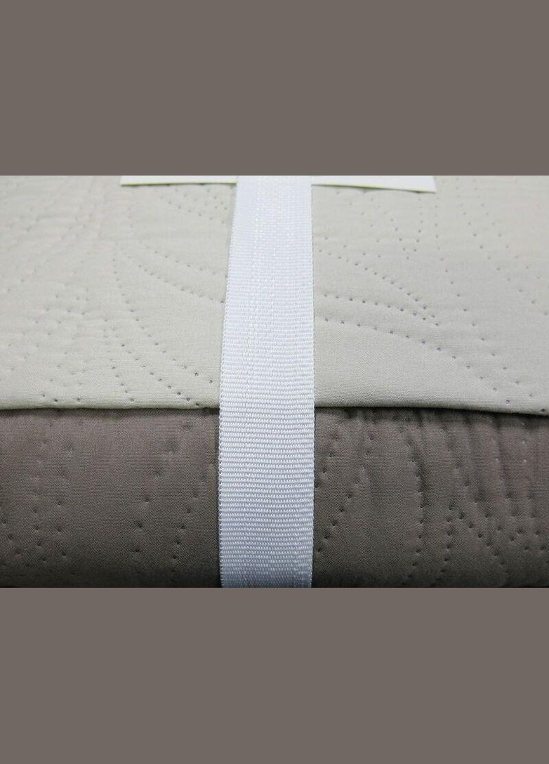 Покрывало двустороннее - Листья 17-0808/13-0401 капучино/бежевый 210x215 Decorator (297055864)