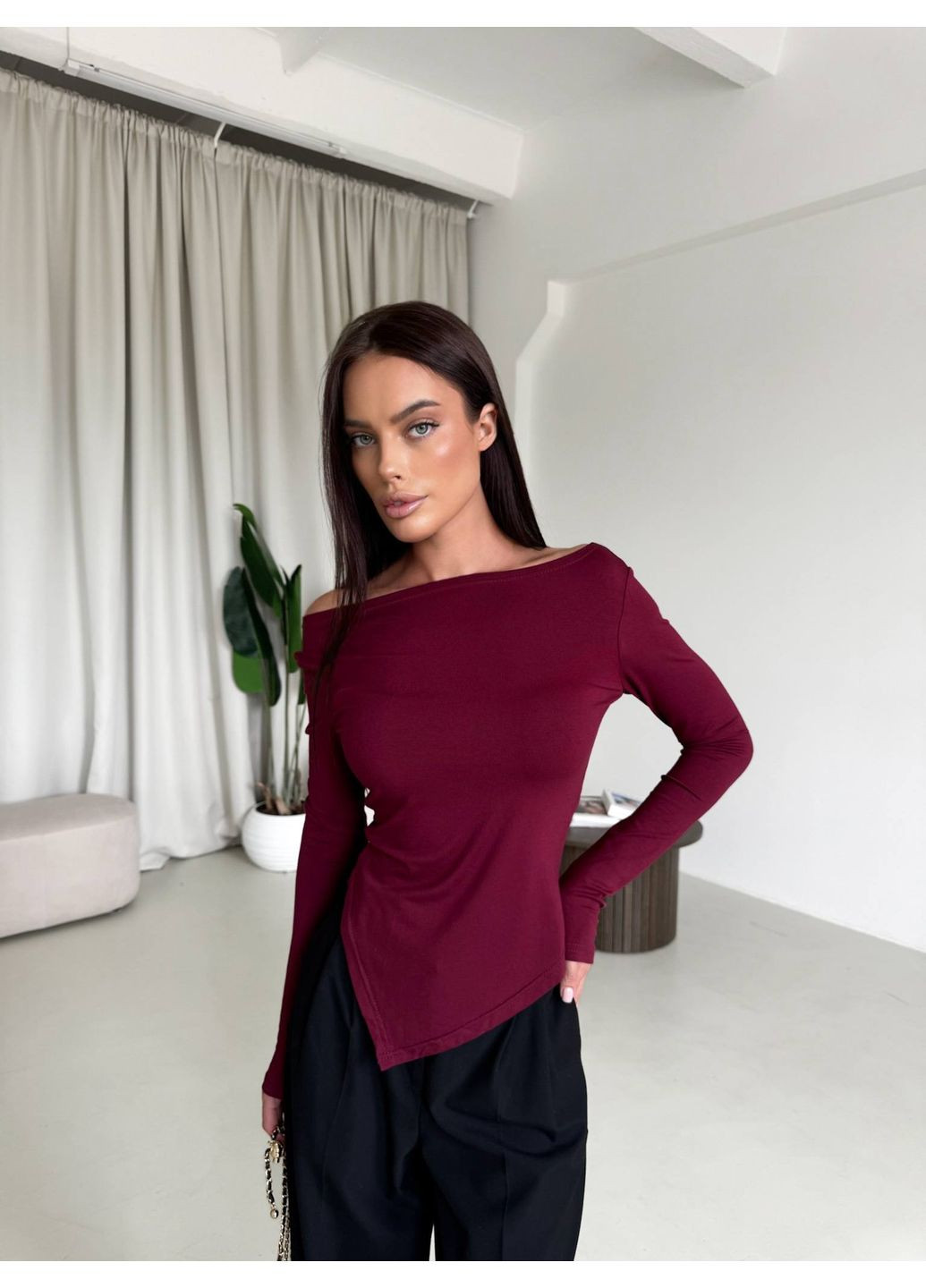 Базовые ассиметричные лонгсливы Luna (350198087)