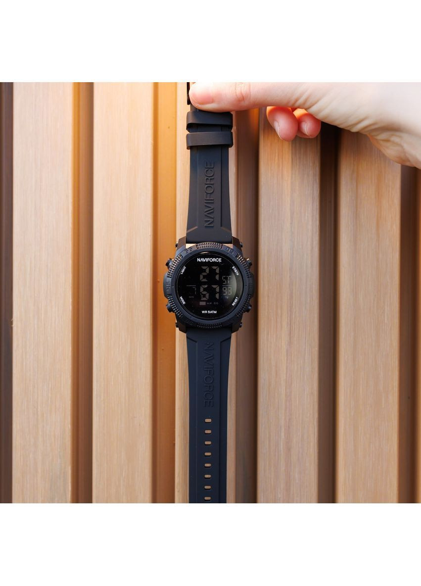 Наручний годинник чоловічий Europe Black Чорний (3153) Naviforce (363318805)