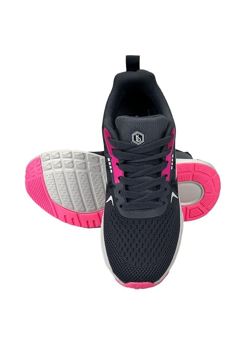 Кросівки жіночі текстильні сіро-рожеві 20501-2 No Brand (285817844)