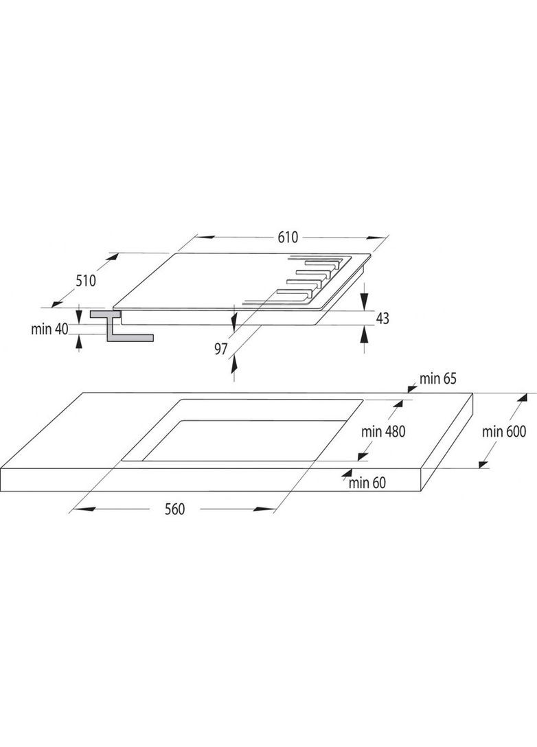 Варильна поверхня газова GTW641KB Gorenje (361079446)