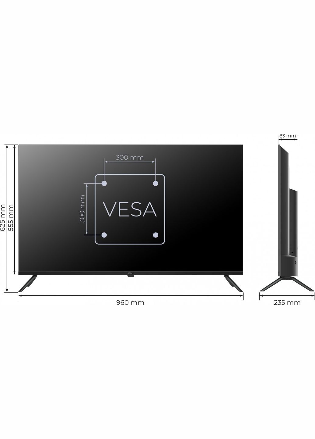 ТВ 43'' UHD Prime E5 QLED (43U770QB) KIVI (319534653)