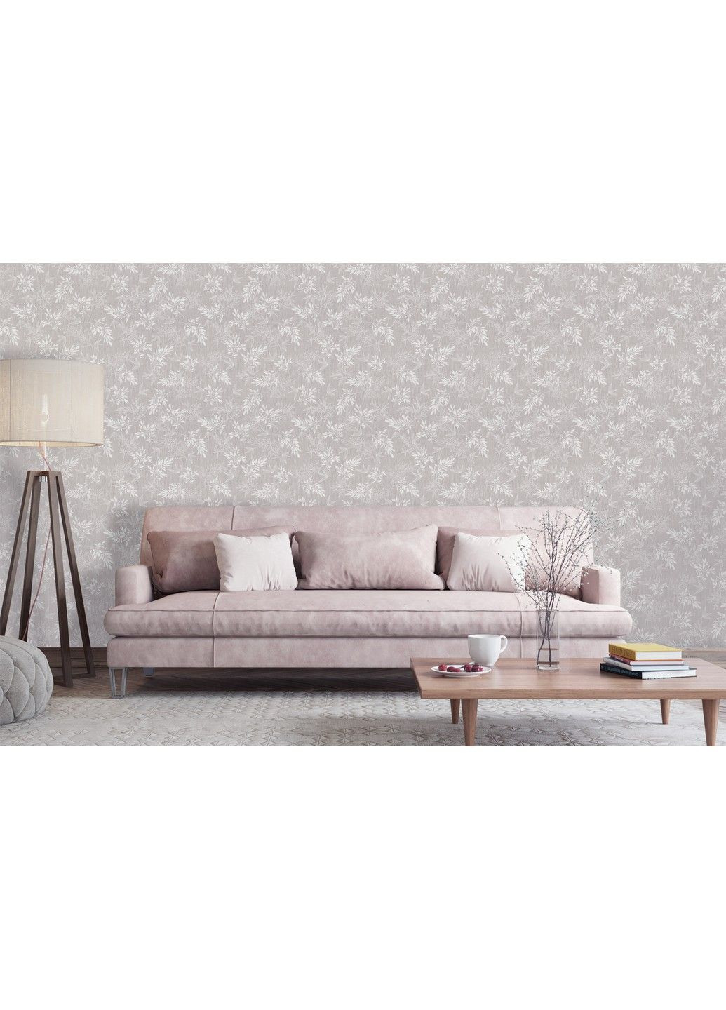 Флизелиновые обои вспененный винил LS Vinil Кашемир ДХV-1594/4 капучиновый (1,06х10,05м) Vinil Wallpaper Factory (316476547)