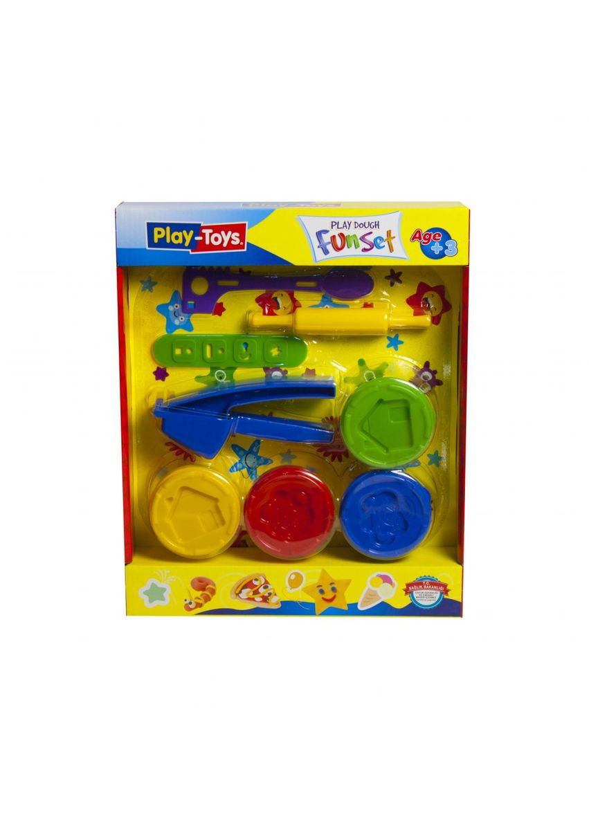 Набір для ліплення "Funset" з інструментами Play Toys (290251883)