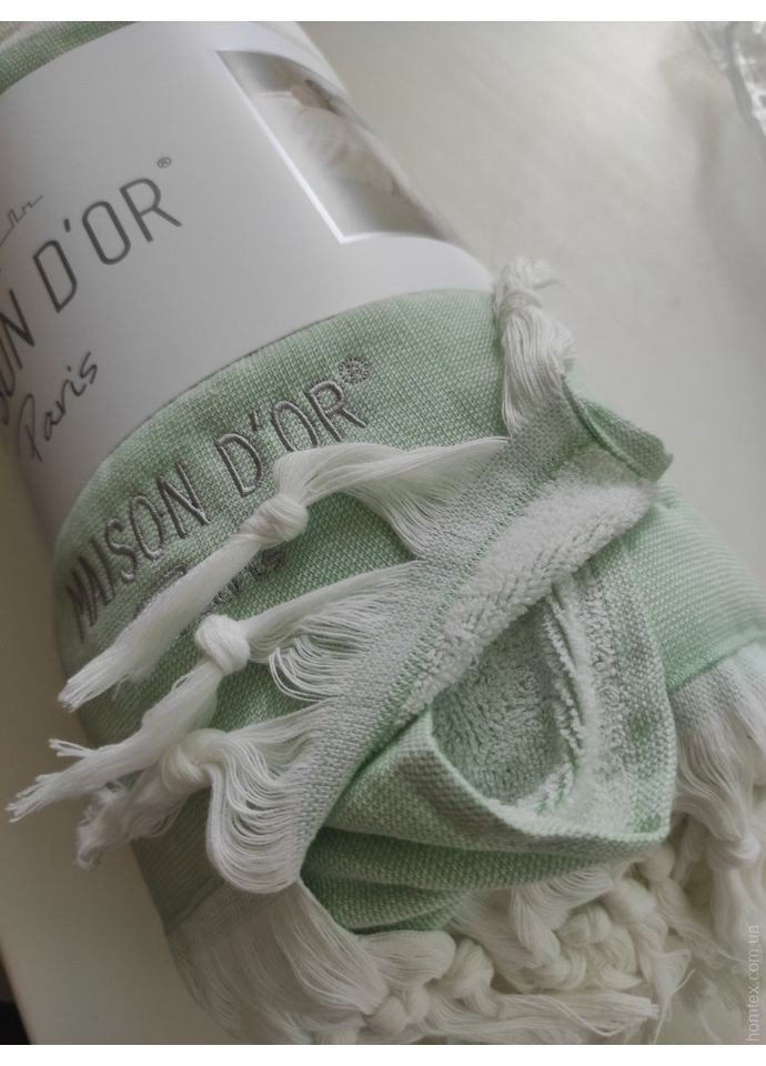 Покрывало-плед Babette green хлопок 220x240 Maison D'or (365549168)