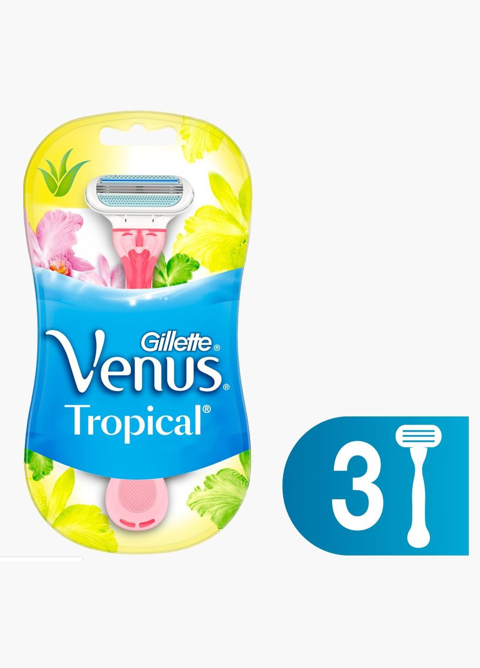 Бритвы одноразовые Gillette Tropical, 3 шт. Venus (328401955)