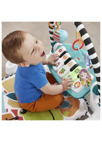 Дитячий килимок ігровий центр блакитний Натискай та грай з технологією Smart Stages (англ.) (HWY58) Fisher-Price ігровий центр блакитний Натискай та грай з техноло (369881237)