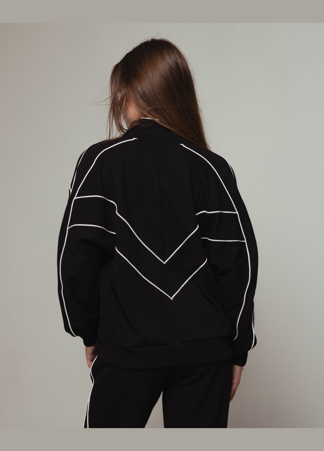 Костюм спортивный женский черный (кофта, штаны) Samsara (302209598)