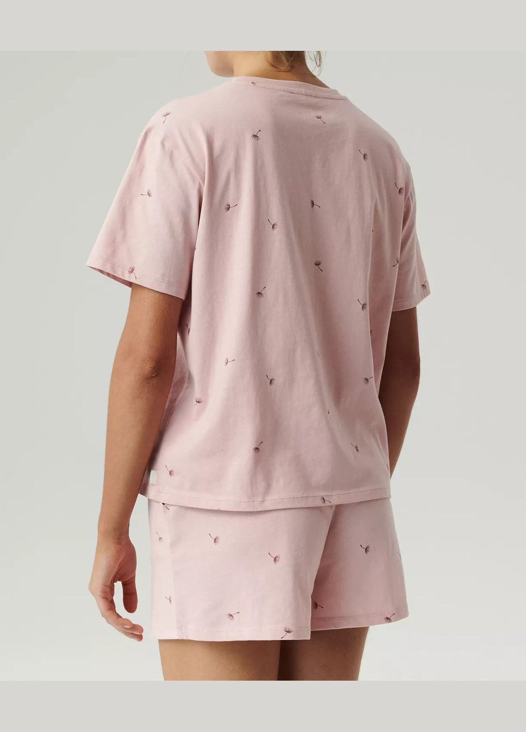 Рожева всесезон жіноча піжама футболка + шорти Atlantic
