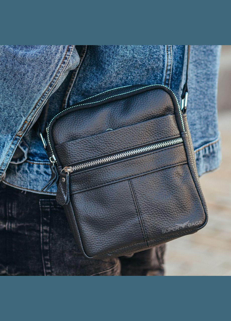 Мужская кожаная сумка через плечо Tiding Bag M0993-8A No Brand (335039853)