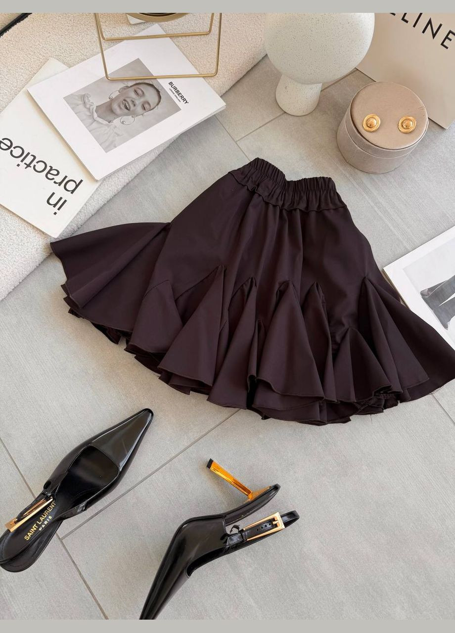 Коричневая базовая юбка☀️ Luna