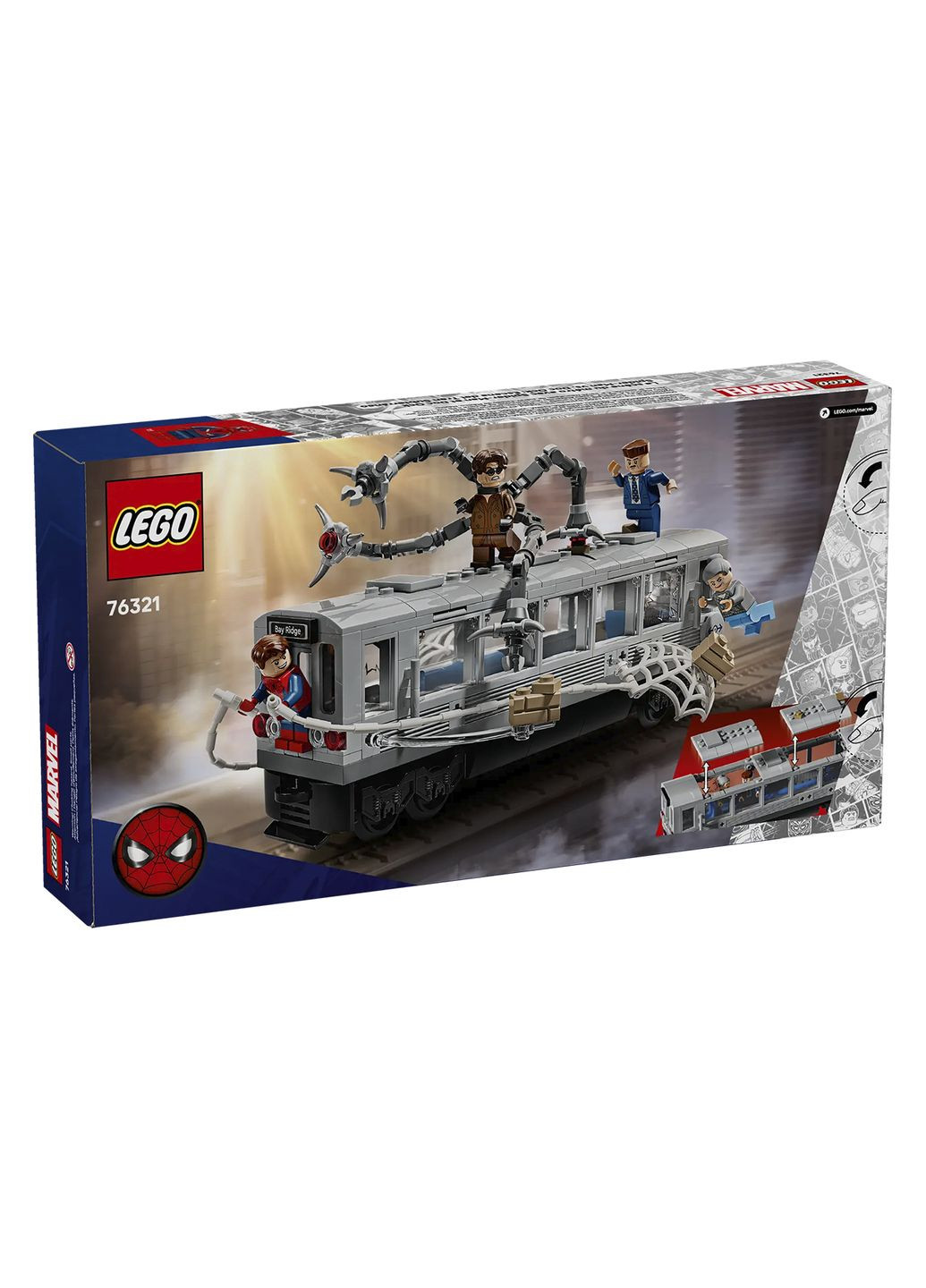 Конструктор Marvel Людина-Павук проти Дока Ока: Сцена в метро, 393 деталі колір різнокольоровий ЦБ-00282670 Lego (346392859)