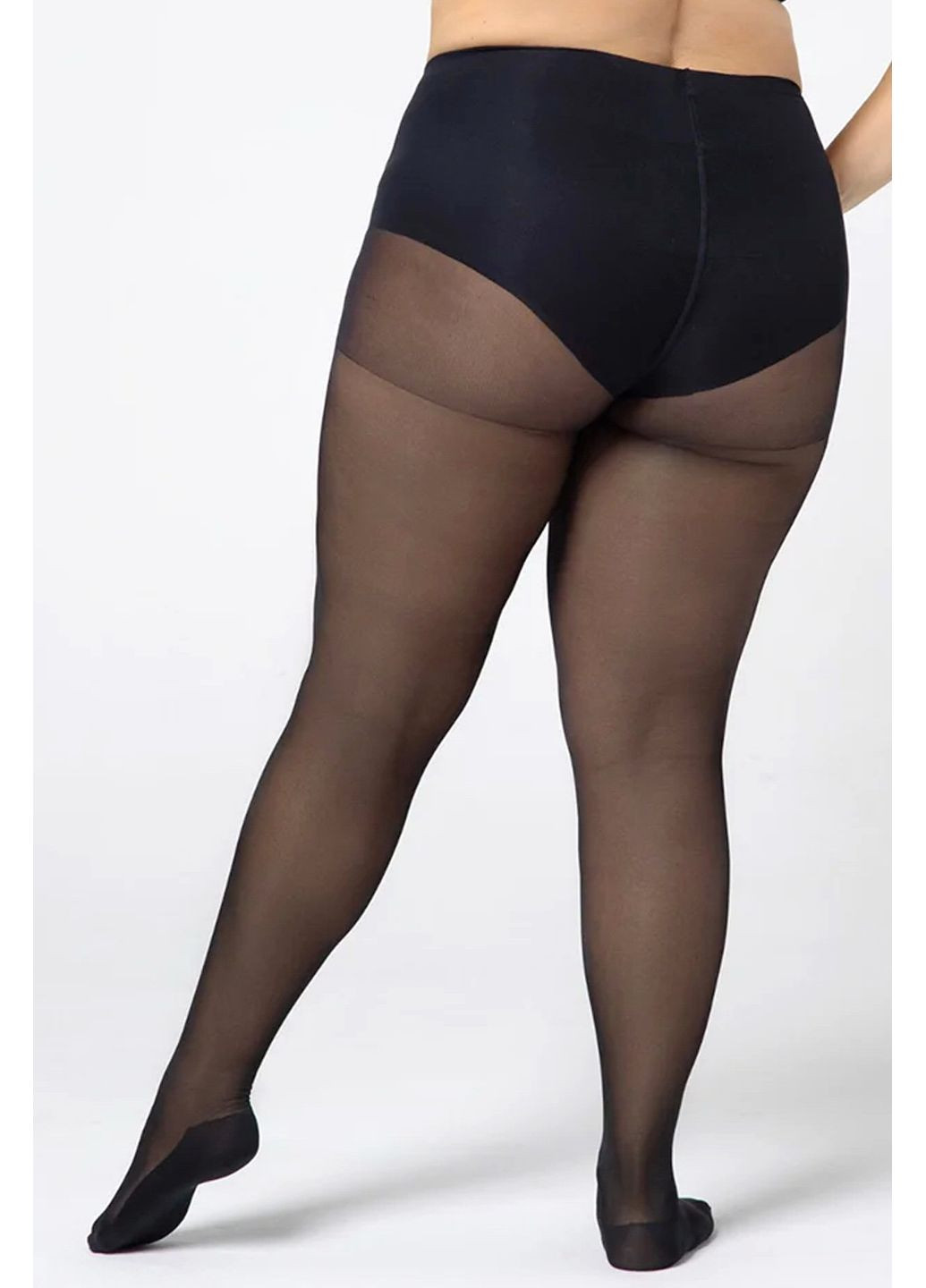 Колготки великого розміру з ущільненою стопою Victoria Reinforced 30d Mona (349501022)