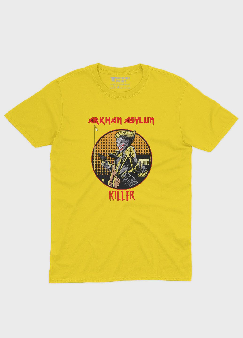 Жіноча футболка ODNO з принтом суперзлодія - Джокер M (TS001-1-SUN-006-005-015-F) Modno - (311314989)