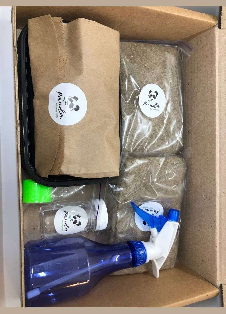 Набір для вирощування мікрозелені на 14 врожаїв (ТОП 10 видів культур) No Brand (315831845)