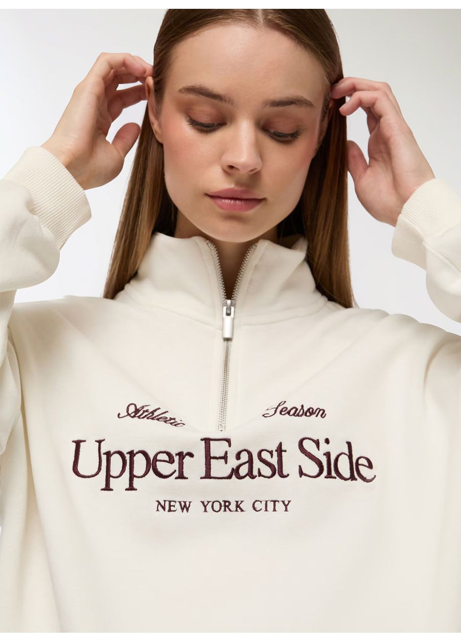 Молочний світшот жін Terranova напис (362115885)