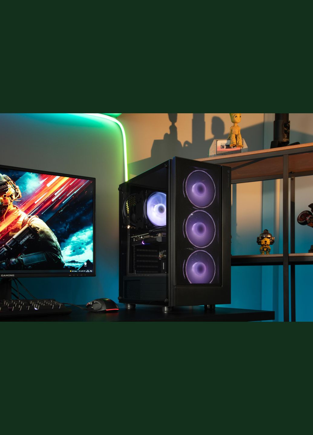 Комп’ютер персональний Complex Gaming AMD R5-5600X, 16Gb, F512GB+F1TB, NVD3050-8, B550, G3301, 600W, FreeDos 2E (316390732)