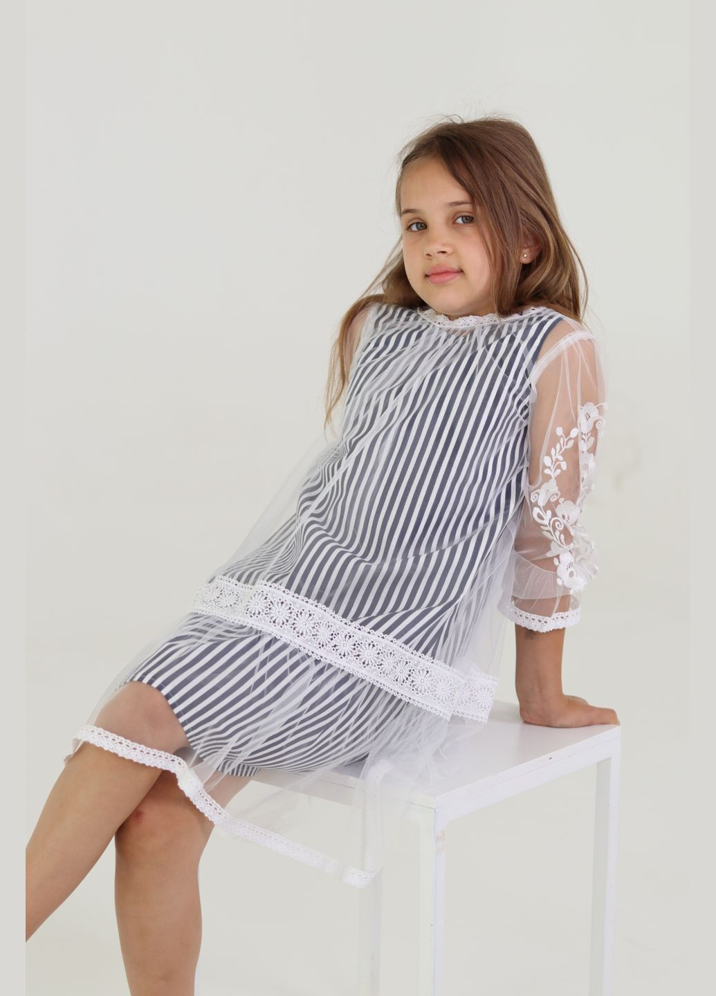 Белое накидка на платье Piccolo (298729174)