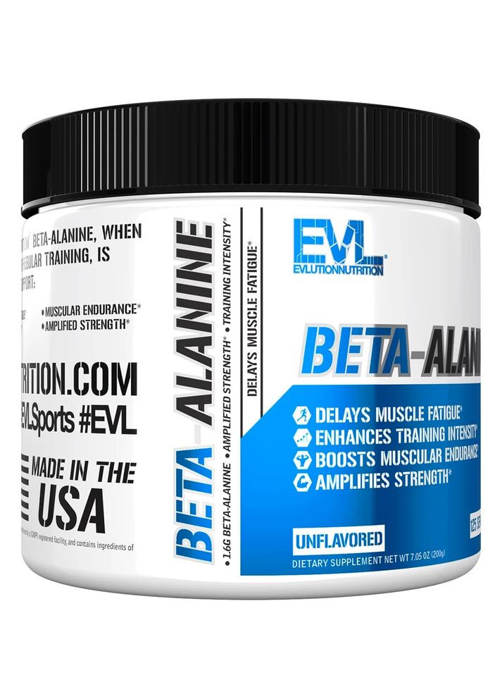 Бета-аланин Beta-Alanine, Unflavored 200g EVLution Nutrition (321240630)