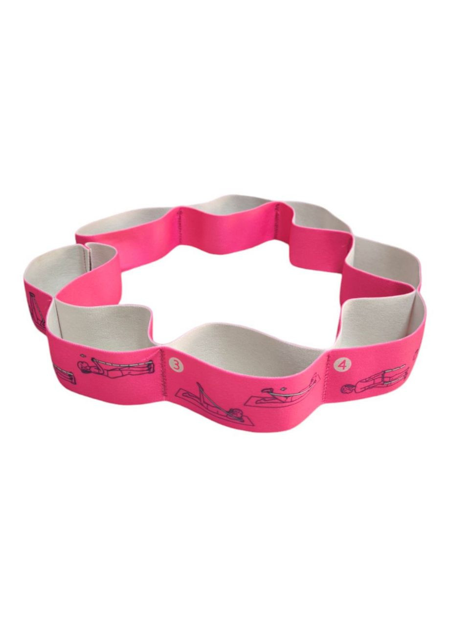 Еластичний стрічковий еспандер сегментований із 8 петлями WX-RT РОЖЕВИЙ SNS (351503986)