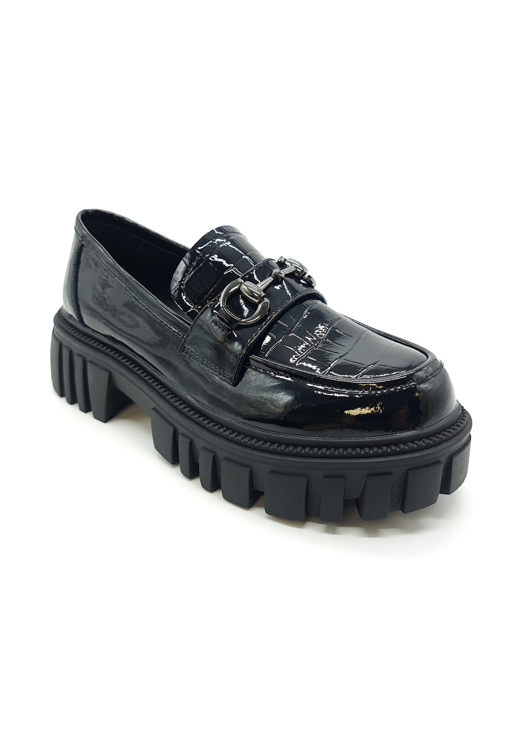 Жіночі туфлі чорні лакована шкіра HE-17-1 25 см (р) Hengji (259299611)