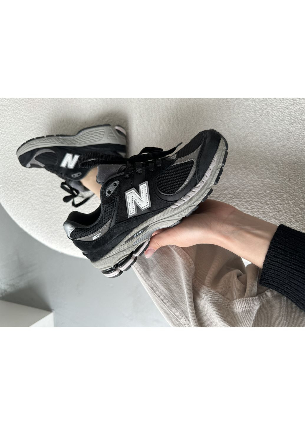 Черные демисезонные кроссовки мужские new balance 2002r black m2002rr1 нью беланс 2002r No Brand