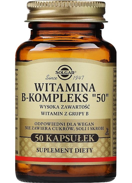 Комплекс вітамінів групи В B-Complex "50" 250шт (861322-26508033) Solgar (368647558)