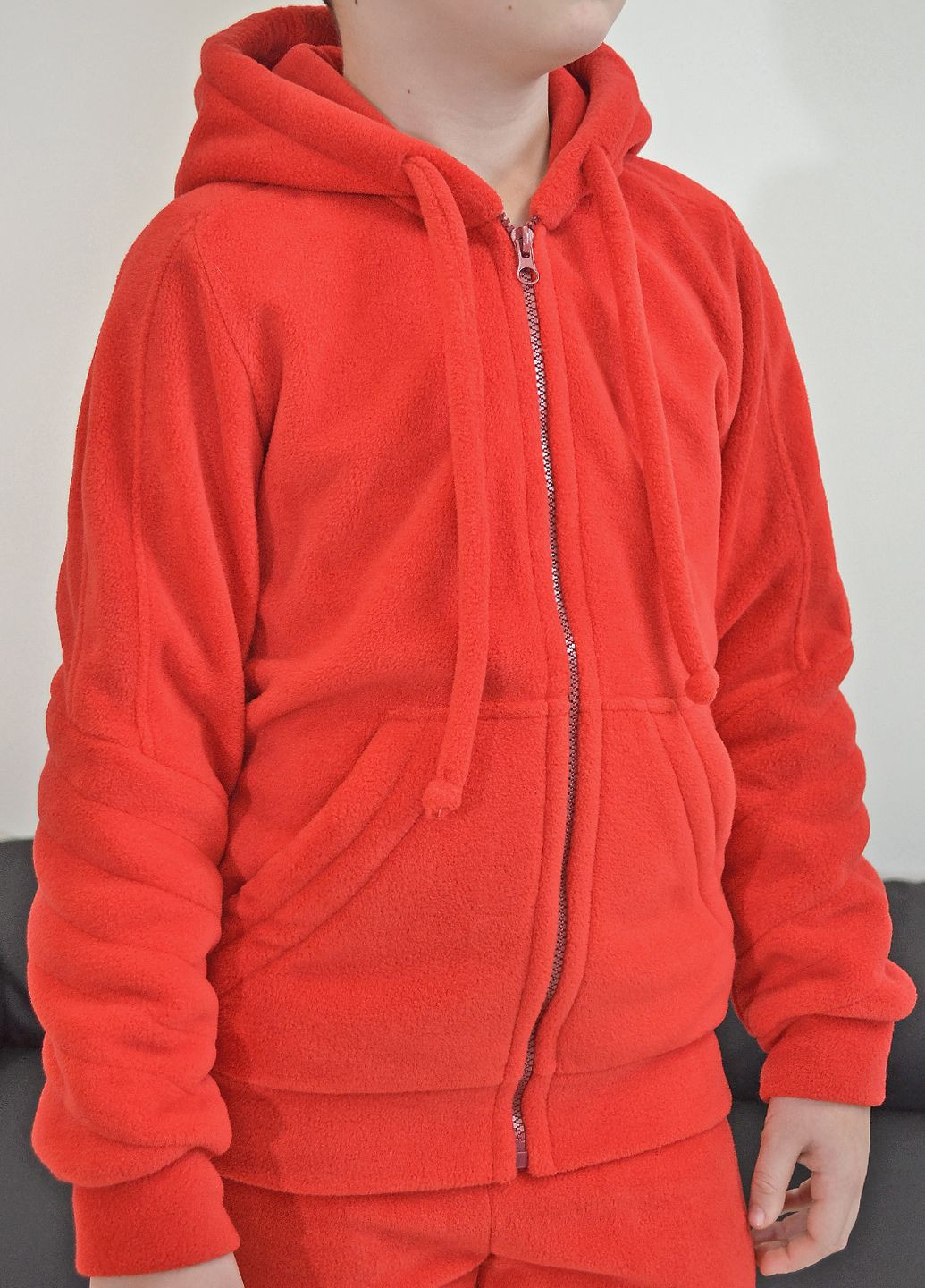 Красный демисезонный костюм polar флис для мальчика от ZM