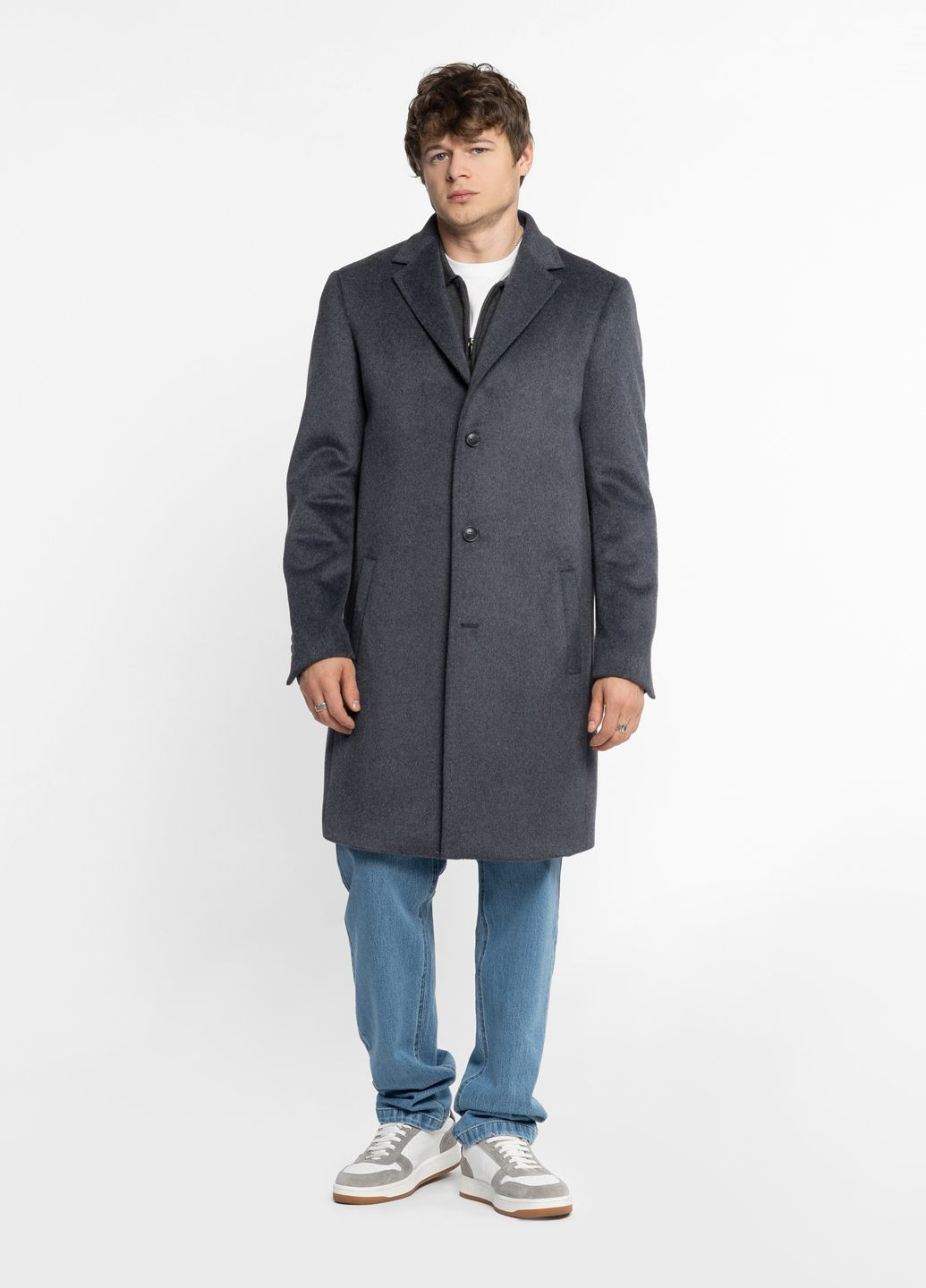 Сіре зимнє Пальто чоловіче сіре Arber