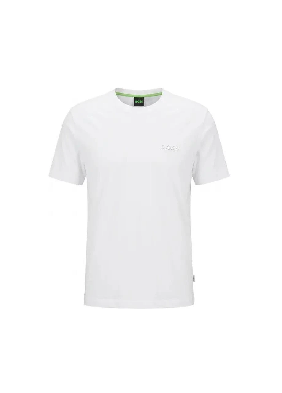 Біла футболка чоловіча з коротким рукавом Hugo Boss Relaxed-Fit