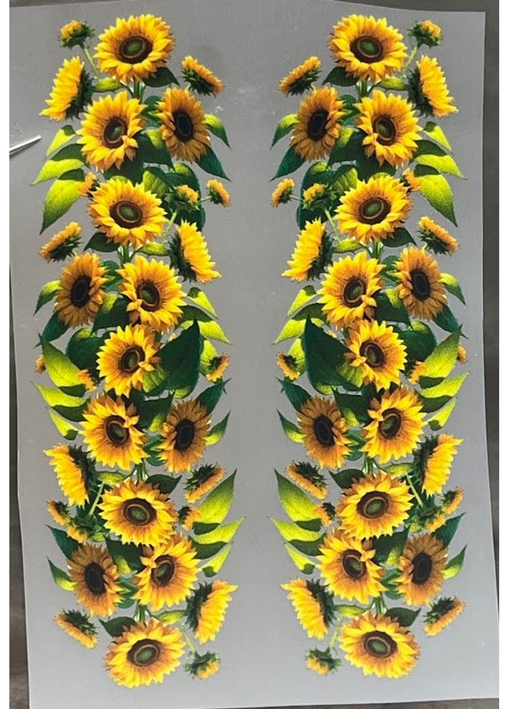 ТермоНаклейка - "Подсолнух" (арт 018810), размер одной наклейки- 3,8*12 см, 1 пара No Brand (351505507)