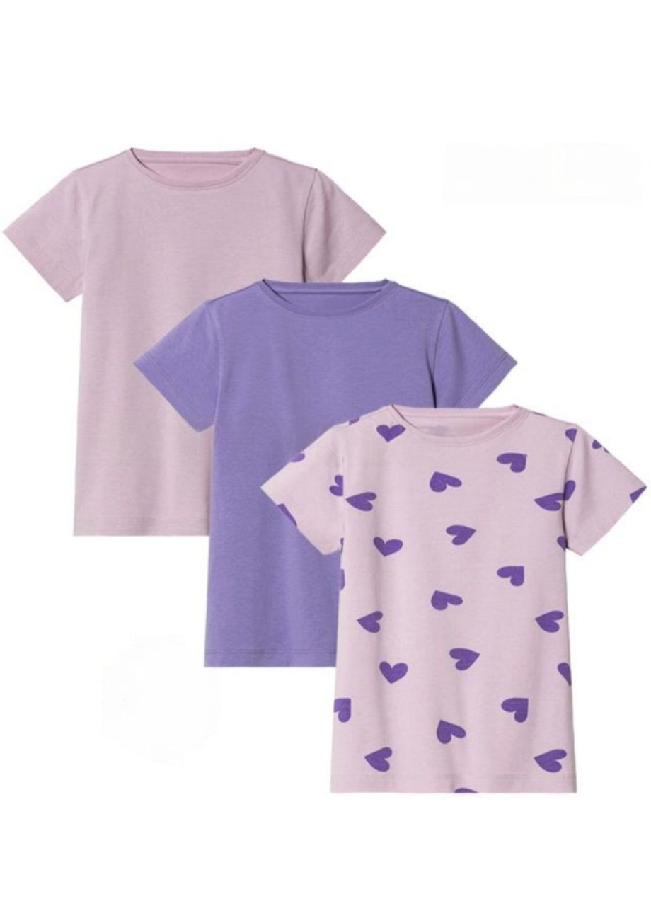 Комбінована літня футболка для дівчинки набір 3 шт Lupilu