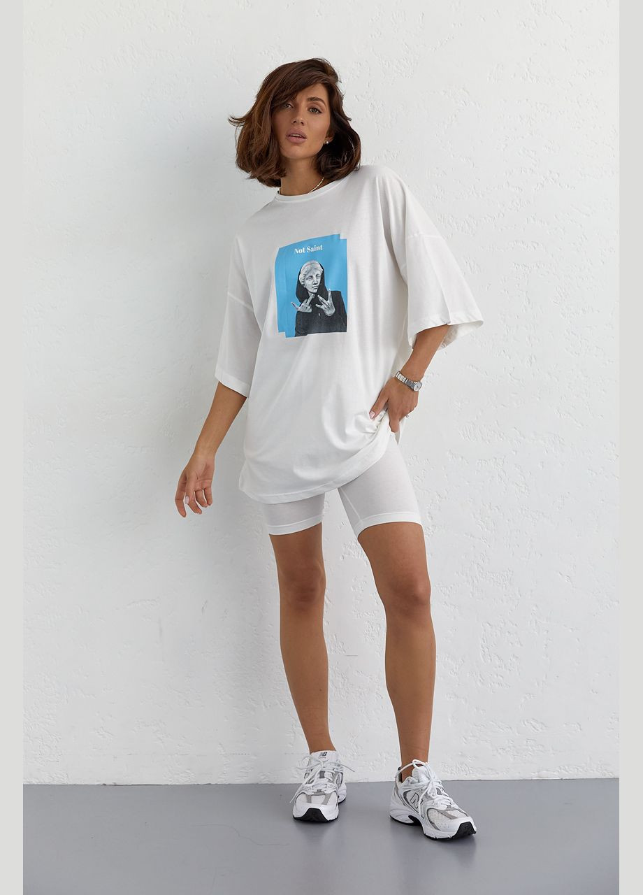 Костюм з футболкою oversize та велосипедками Liton (296909096)