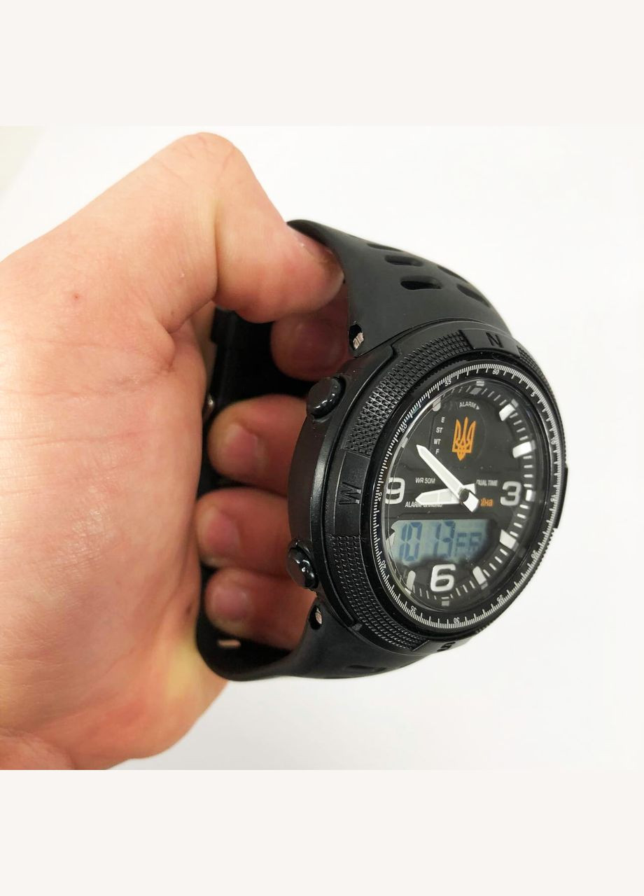 Годинник наручний чоловічий 5561/1655BKWT, спортивний, Чоловічий армійський водостійкий тактичний годинник Skmei (364665196)