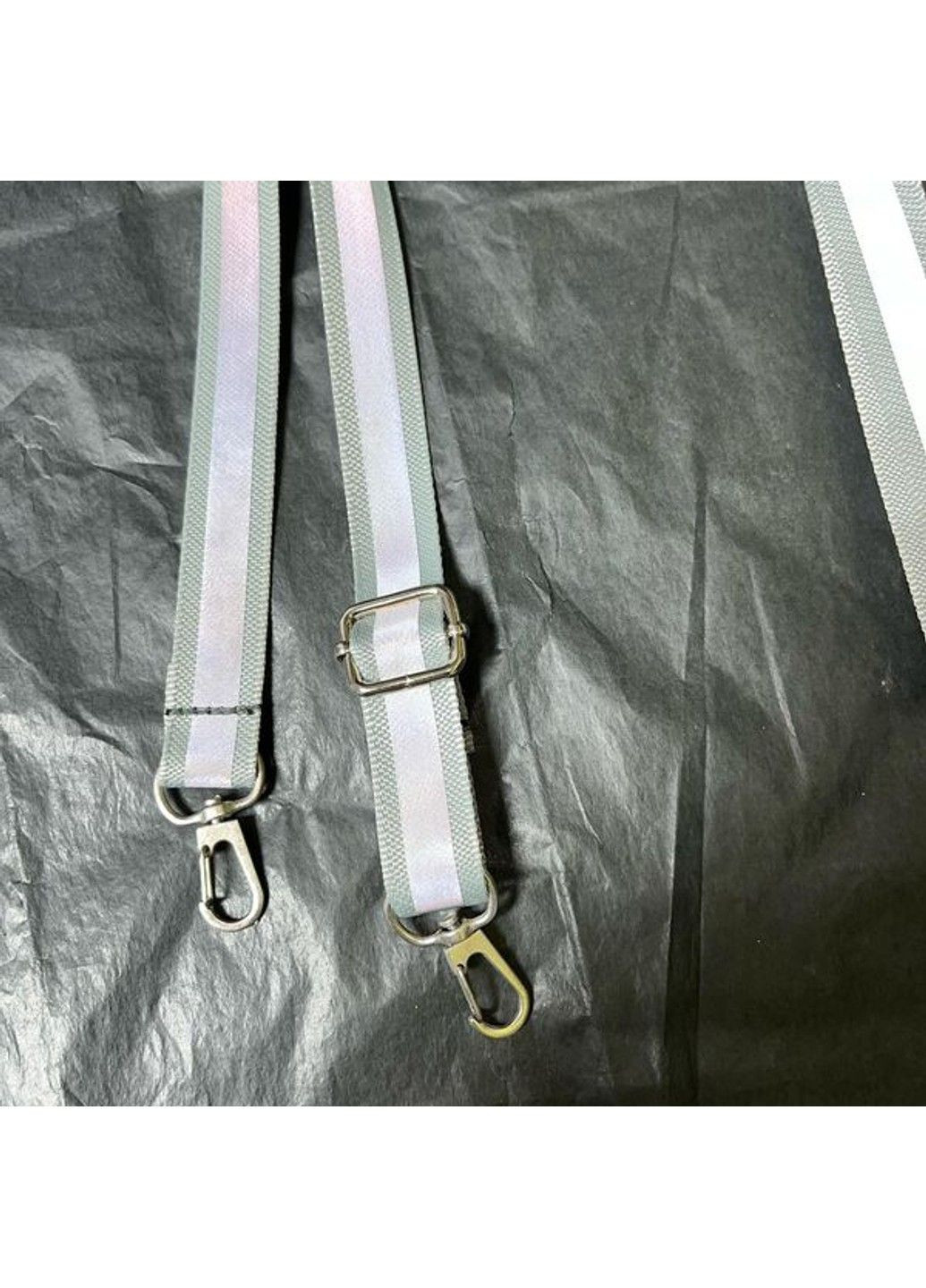 Довгий ремінець для сумки світловідбиваючий Svitashka 150 см . Сірий 20мм No Brand (311300764)