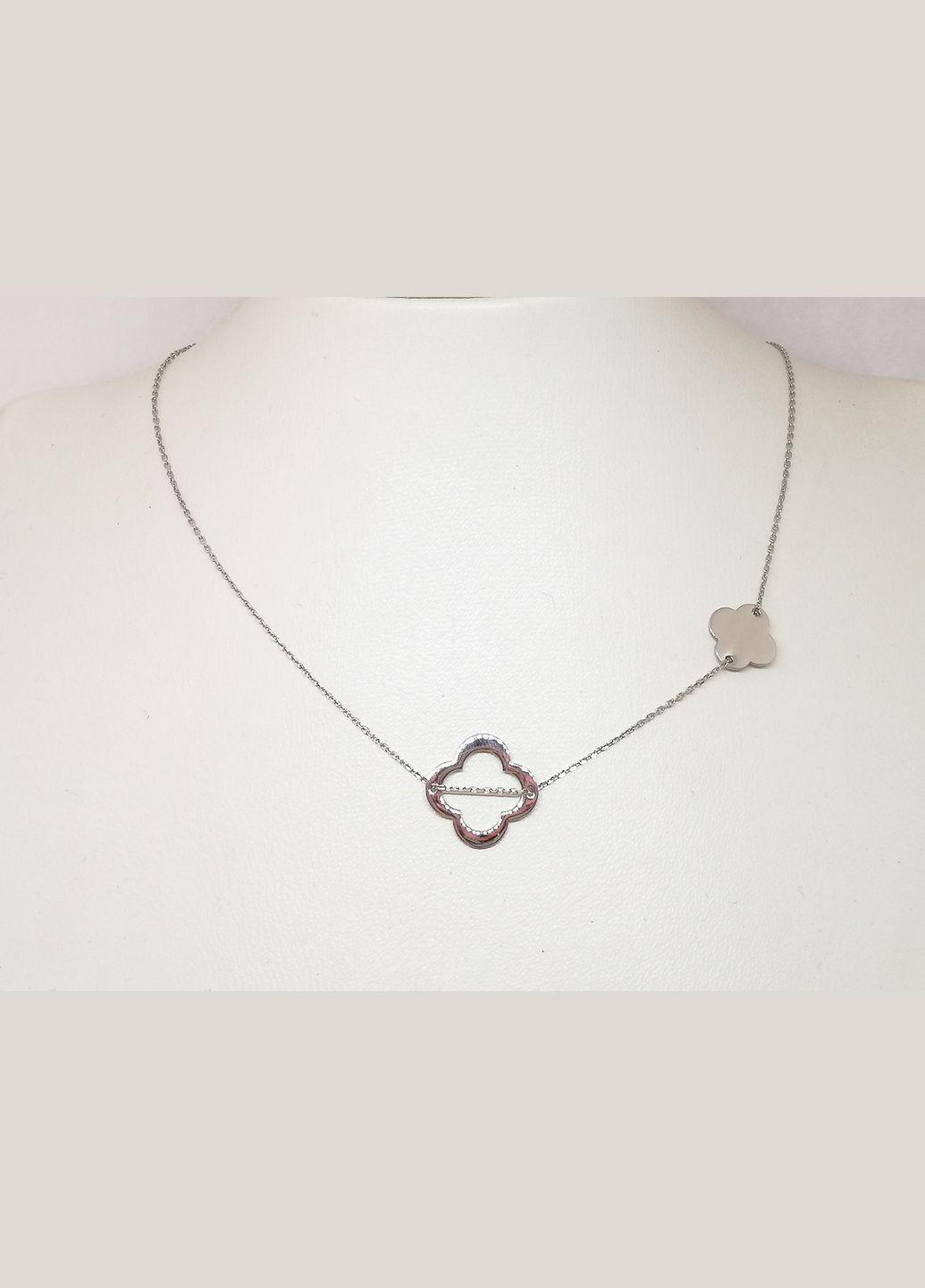 Срібне кольє Конюшина. 908-00886 Qvaliz (317414515)