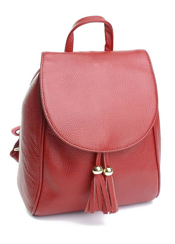 Сумка кожаная женская Шопер функциональная красная NIUNIU (313862952)