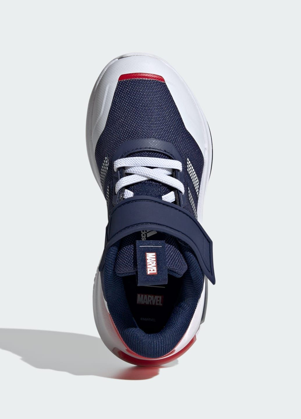 Синие всесезонные кроссовки marvel's captain america racer adidas
