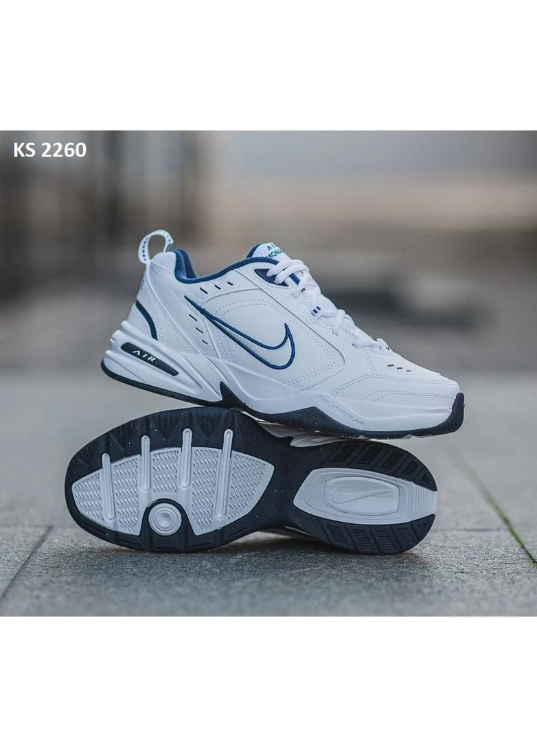 Белые демисезонные кроссовки мужские nike air monarch iv white найк аир белые No Brand