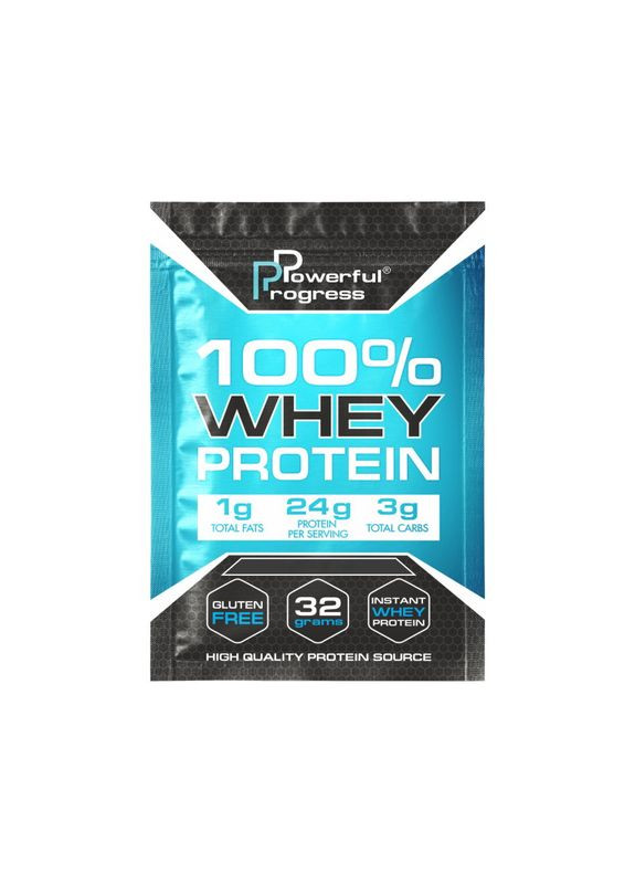 Протеїн 100% Whey Protein, 32 грами - Полуниця Powerful Progress (324420668)
