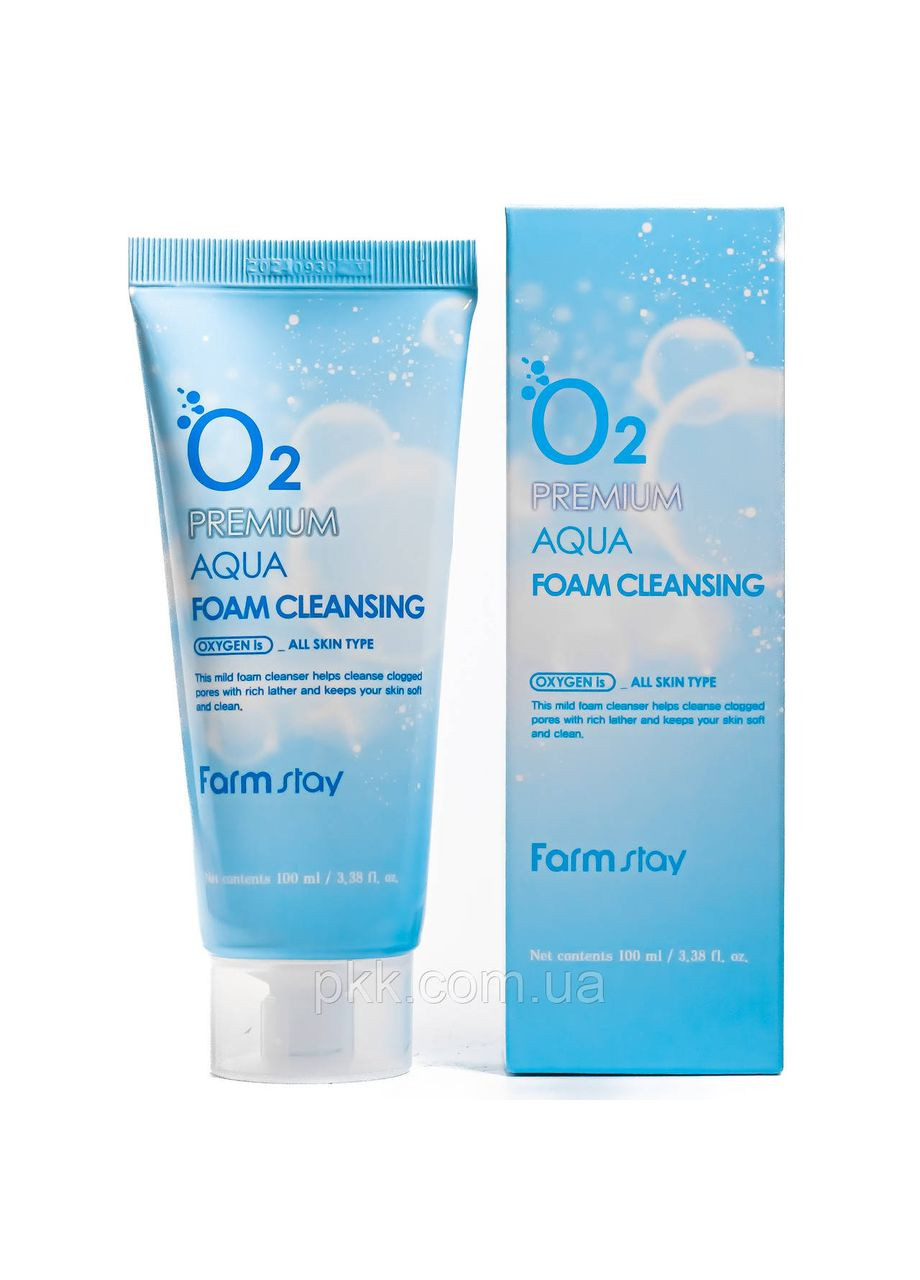Пінка для вмивання O2 Premium Aqua киснева 100 мл FarmStay (302722922)